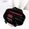 Storage Bags Cosmetic Bag Capacity Canvas Tote With Multiple Compartments Waterproof Pouch Wear Resistant Handle Multi-pocket