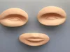 3D Silicone Practice Eyes and Lips Tattoo Head Model Fake Practice Skins pour le maquillage permanent Pratique8627350