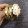 modeontwerper Kijk vrouwen Montre Snake Watch Relogio topkwaliteit Serpentine Watch Diamond Watch voor Lady Classic Bracelet Style Spring Strap Orologio di Lusso