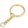 Keychains 100 stcs blanco sleutelhang sleutelhanger roestvrijstalen ringen keyfoB sleutel metalen hanger ring