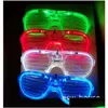 Andere festliche Partyvorräte LED -Brille leuchten im dunklen Halloween Weihnachten Hochzeitskarneval Geburtstagsprops Accessoire Neon Flash Dhrly