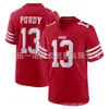 49 Spieler Rugby Red Stickerei 85#Kittle 97#Bosa 13#Purdy 23#