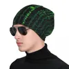 Bérets Matrix Original Green Design Men Femmes Capes de bonnet adulte Caps en tricot Bonnet Mode chaude