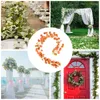 Decorative Figurines Faux Eucalyptus Garland Plant 6.56 Feet Artificial Vines Hangings Leaves Greenery Silver Dollar