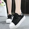 Scarpe casual Donne Fashion Summer Sneakers Sneaker Caltesoni in pizzo Piattaforma traspirante in tela