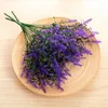 Decoratieve bloemen docidaci lavendel kunstmatige plastic nep planten bruiloft huizen tuin decoratie bruids boeket pography props product