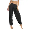 Pantalon actif femme élastique lâche Coton décontracté de coton doux yoga sportif pantalon de danse y2k style baggy femme vintage