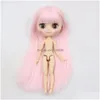 Dolls DBS Blyth Middie Doll Joint Pink Hair met pony 18 20cm speelgoed Kawaii Girls cadeau 231124 drop levering speelgoed geschenken accessoires dhdt5