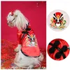 Vêtements de chien Cheongsam Vêtements de compagnie robes d'été pour chiot chaton jupe chinoise Cat tenue accessoires