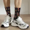 Chaussettes masculines chaussettes heureuses drôles pour hommes mariachi squelette vintage jour de la qualité de qualité de qualité imprimé de nouveauté d'équipage cadeau