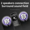 Portabla högtalare 50W högeffekt Bluetooth-högtalare Vattentät Portable Soundbox Column Lämplig för PC-högtalare Subwoofer Boom Box Music Center TF J240505