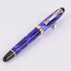 Jinhao x450 Luxury Dazzle Blue Fountain stylo de haute qualité stylos d'encrage en métal pour les fournitures de bureau School 240425