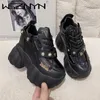 Casual Shoes 10.5cm Super High Heel Platform Wedges For Women Hidden Luxury Chunky Sneakers Women's Fashion Lady