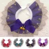 Vêtements de chien Bowtie Bandanas Bandanas Romantic Bowknot Bells Collar