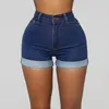 Jeans pour femmes mode simple levage du Temple High Stretch Shorts denim pour femmes Super