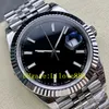 2024 Nuevo reloj de lujo para hombres 3235 Movimiento automático mecánico 41 mm 126334 Surfire negro Sapphire Dialfre de platino Correa