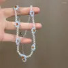 Correntes de colar de cristal de jóias de jóias com miçangas de miçangas