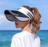 모자 바이저 캡 여성을위한 antiuv 바이저 모자 모자 여름 디자이너 모자 추가 넓은 보호 얼굴 NE10053799775