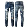 Jeans pour hommes en jean pourpre créatrice pour hommes jeans Hip-hop Fashion Zipper Lettre lavable Jeans rétro Fashion Mens Design Motorcycle Cycling Slim Jeans Taille 28-40.8556