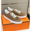 Top Brand Get Men Sneakers Chaussures Slip on Stretch Mesh Fabric Brown Brown White Party Wedding Rubber Sole Comfort Runner Sports Trainers Sneakers Chaussures de course 73