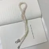 チェーン女性のための天然淡水真珠のネックレス