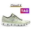 0n Cloud X Running Federer Ny lätt stötdämpande sneaker män kvinnor träning kors träning sko kvinnor sneakerof vita skor