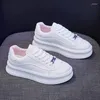 Sapatos casuais 2024 Spring/Autumn Women Fashion White Running Woman vulcanize tênis de plataforma de cidadãos