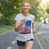 Polos féminin drapeau américain en tant que cellule de prison représentant des t-shirts d'incarcération de masse drôles dame vêtements hippie femmes graphiques