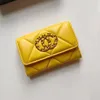 CC Zippy Coin Purses Designer Wallet Quilted Leather Cardholder 10AキーポーチLuxurysカード保有者女性財布キーチェーンウォレットメンズパスポートホルダーピンクコインポーチ
