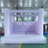 3x3m gratis levering buitenactiviteiten 13x13ft 4x4m Pastel Bouncy Castle Commercial White Wedding Jumper House voor jubileumfeestje