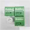 Verpakking Jar Groothandel Buddies Glazen verpakking voor wassaus Bad -extracten 0,035oz Concentraten Container Rozijn Kinddichte doppen met Dhopratie