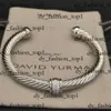 David Yurma Bracelet 2024 Bracelet de créateur Dy Luxury Twisted Pearl Head Women Fashion Polvyle Twist Bracelets Bijoux Cadeaux de mariage 5 mm David Yurma Jewelry 154