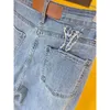 Jeans straight light luxury design vintage tube trousers new high-waisted thin ladies