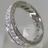 Handgefertigter Versprechen Diamond Ring 100% Real S925 Sterling Silber Engagement Ehering -Ringe für Frauen Brautfinger Schmuck LJ200831 329J