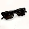Occhiali da sole lucido per gatto grigio nero 276 occhiali da sole Ladies sfumature di moda di alta qualità con occhiali da sole designer 239Z 239Z