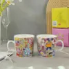 Designer cartoon keramische mok creatieve zonnebloem cartoon niche koffie ontbijt cup huishoudelijk waterbekers