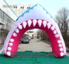 wholesale Customized Advertising Inflatable Shark Tunnel 5m Width Funny Blow Up Mascot Animal Arch For Marine Museum And Park Entrance Decoration