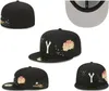 2024 nieuwste gepaste hoeden snapbacks hoed baskball caps All Team Logo man vrouw buiten sport borduurwerk katoen platte gesloten beanies flex sun cap maat 7-8