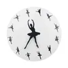 Corloges murales Ballerina Corloge ronde calme Acrylique décoratif pour salon Dancing Studio Office Bureau Gift Maison de la maison