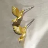 Серьги -герметизации золотой цвет птицы с уникальным обаянием можно дать памятный подарок друзьям или близким, которые любят животных