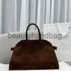 The Row TR Belt 15 Bag Luxury Margaux Designer Belt closure detail Double top handles womens leather Handbags Fashion Shoulder Bags
