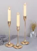 3PcsSet European style Metal Candle Holders Candlestick Fashion Wedding Table Stand Exquisite Christmas Tabl 240429