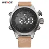 Weide Men039s Affichage numérique à LED analogique Quartz Mouvement STRAPLE CHOIX CORLOGNE NUMÉRALES CHAPPEL