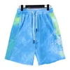 Palm PA 2024SS Nuovo tintura estiva Tie Dye Casual Men Women Boardshorts Shorts traspirante per la spiaggia comodo Basketball Sports Short Pants Angels 8576 XJO