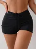 Women's Swimwear High-waisted Boxer Briefs Front Waistband Pleated Bikini