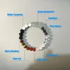 Brin 1pc exquis agate cristal style mode natural pierre colorée Bracelet Men de la fête des femmes