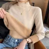 Męskie swetry jesienne zimowe dno koszula dla kobiet Turtleeck ciepły sweter żeńskie t-shirt T-shirt długie rękawowe pullover