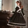 Frauen Gothic Lolita Kleider Party Bühne Prinzessin Kleid Anime Cosplay Kostüme Schürze Maid Outfit Lolita Big Bow Kawaii Kleider 240424