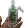 Szklany filtr łapacze popiołu 14 mm 18 mm cohakah Clear Bubbler Ashcatcher 45 stopni do palenia szklanego wody Bongs Oil Rigs