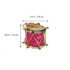 Decorative Figurines Christmas Tree Drum For Xmas Hanging Pendants Colorful Glitter Adornment Ornament